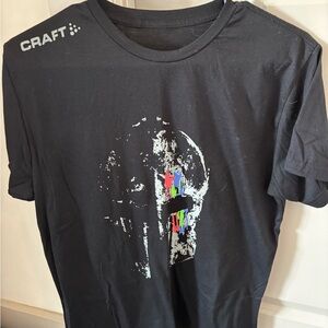 Craft Spartan Black Multicolor Graphic Men's Tee